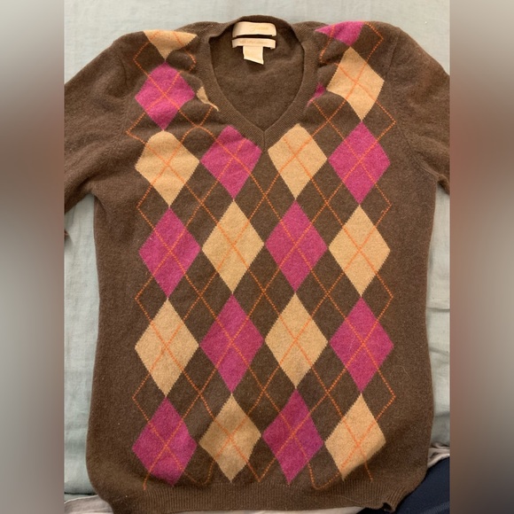Argyle cashmere sweater - Picture 1 of 5